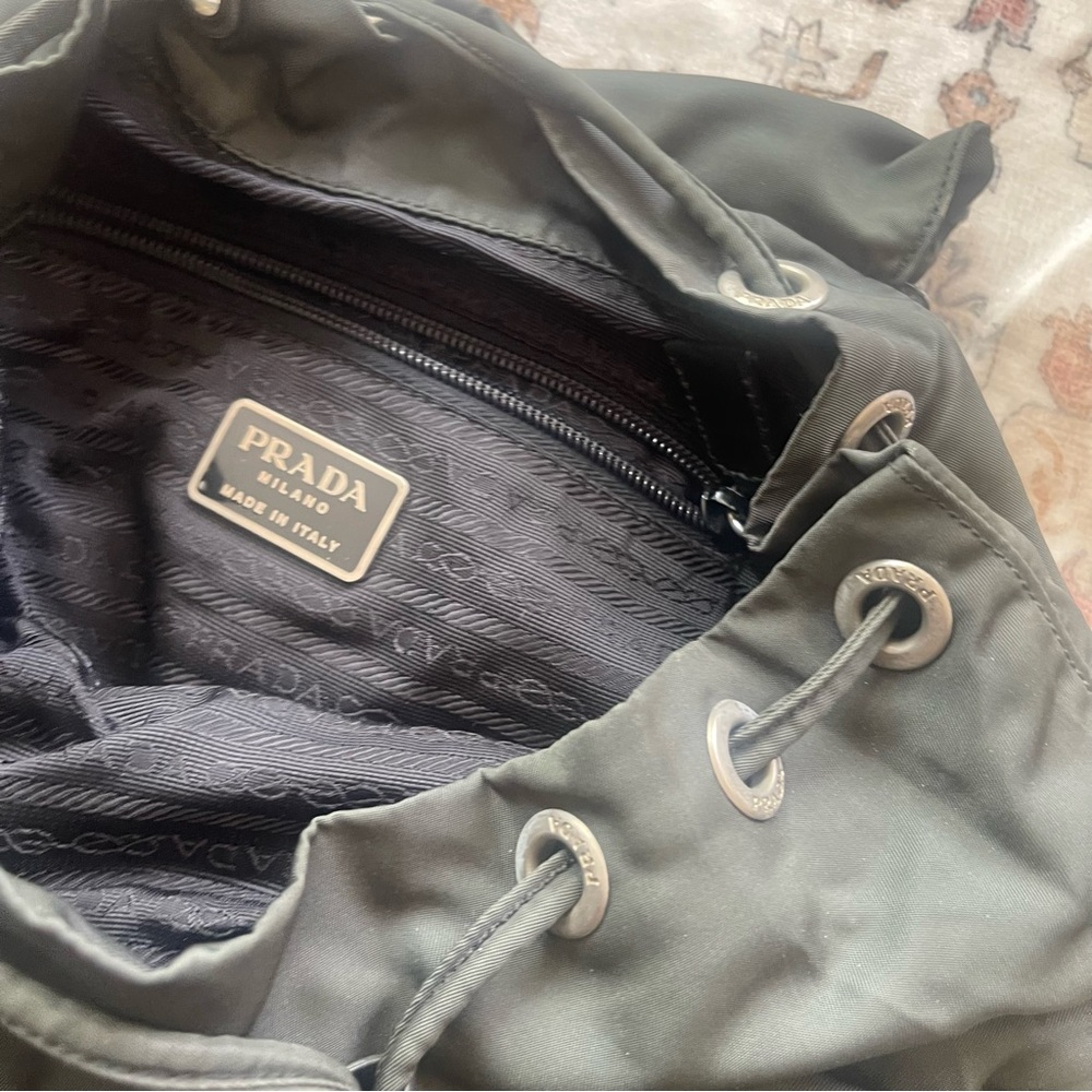 Prada Black Nylon Vintage Grey Backpack - Picture 9 of 16